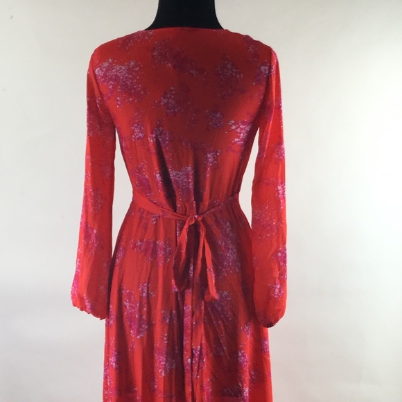 Gianni Bini Rotar Floral Long Sleeve Maxi Dress - Picture 6 of 8